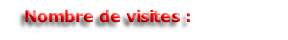 Nombre de visites :